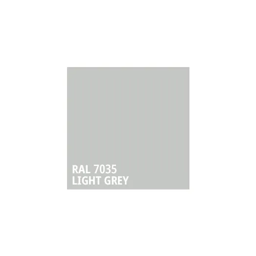 BAUDER / PVC VBL 14 poplastovaný plech tabule (1 × 2 m = 2 m²) - světle šedá