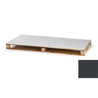 BAUDER / PVC VBL 14 poplastovaný plech tabule (1 × 2 m = 2 m²) - antracitově šedá