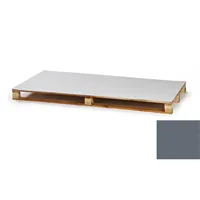 BAUDER / PVC VBL 14 poplastovaný plech tabule (1 × 2 m = 2 m²) - modrošedá