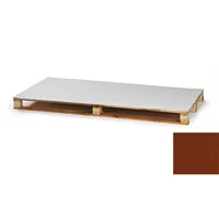 BAUDER / PVC VBL 14 poplastovaný plech tabule (1 × 2 m = 2 m²) - cihlově červená 