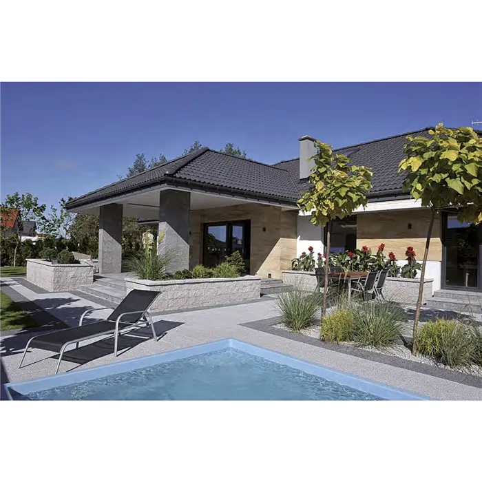 SEMMELROCK LA LINIA / dlaždice 40,5x40,5x3,8 cm, jemně vymývaný povrch, povrchová ochrana Semmerlock Protect - granit světlá