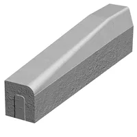 SEMMELROCK PŘECHODOVÝ OBRUBNÍK I / levý 100x15x15-25 cm, hloubka zapuštění 10 cm - šedá