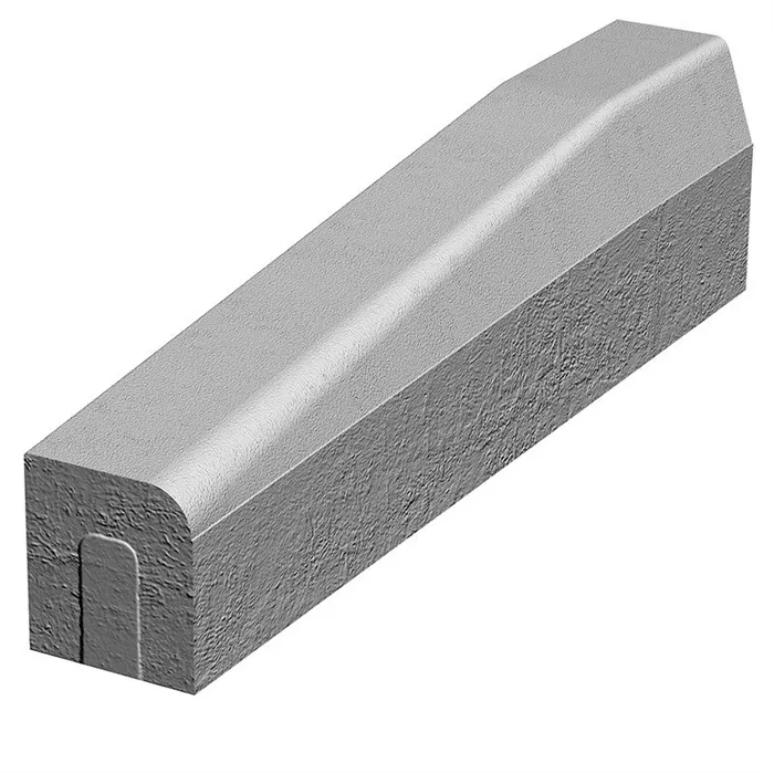 SEMMELROCK PŘECHODOVÝ OBRUBNÍK I / pravý 100x15x25-15 cm, hloubka zapuštění 10 cm - šedá