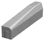 SEMMELROCK PŘECHODOVÝ OBRUBNÍK I / pravý 100x15x25-15 cm, hloubka zapuštění 10 cm - šedá