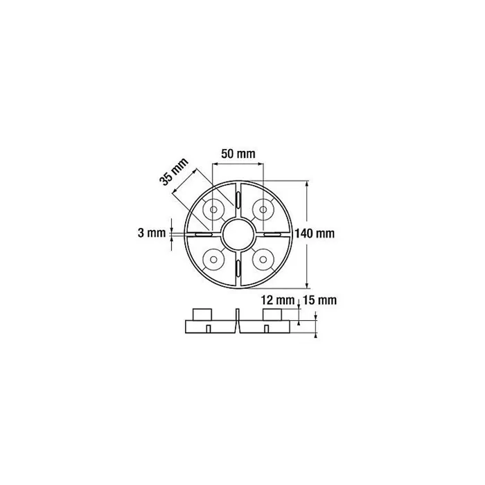 SEMMELROCK TERČ POD DLAŽBU KRUHOVÝ / průměr 15,5 cm, výška 1,4 cm