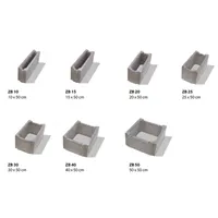 SEMMELROCK ZTRACENÉ BEDNĚNÍ / zdicí systém 50x30x25 cm - ZB 30 - šedá