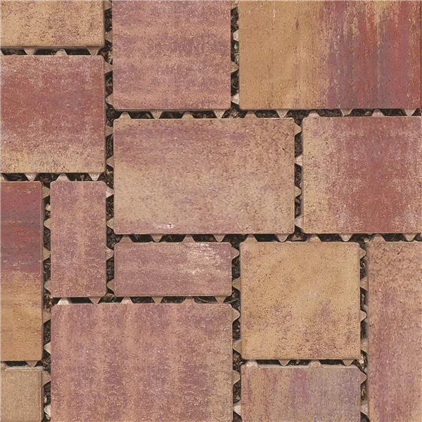 SEMMELROCK CITYTOP Eko Kombi / dlažba se zkosenou hranou, výška 6 cm - triomix podzim