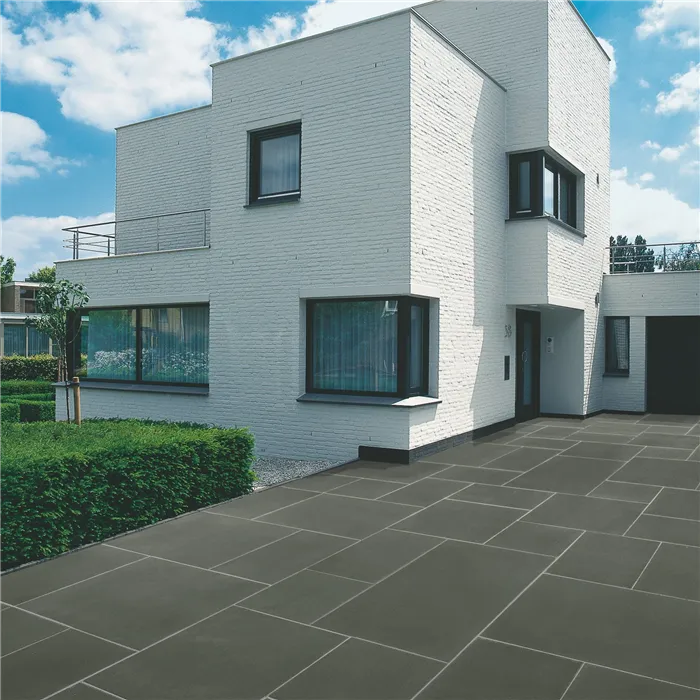 SEMMELROCK SENSO GRANDE / velkoformátová dlažba 40x40x8 cm, Semmelrock Protect - ocelově černá