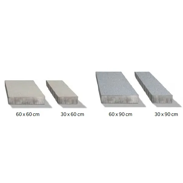 SEMMELROCK SIGNUM XXL / velkoformátová dlažba se zkosenou hranou 60x30x12 cm - světle šedá