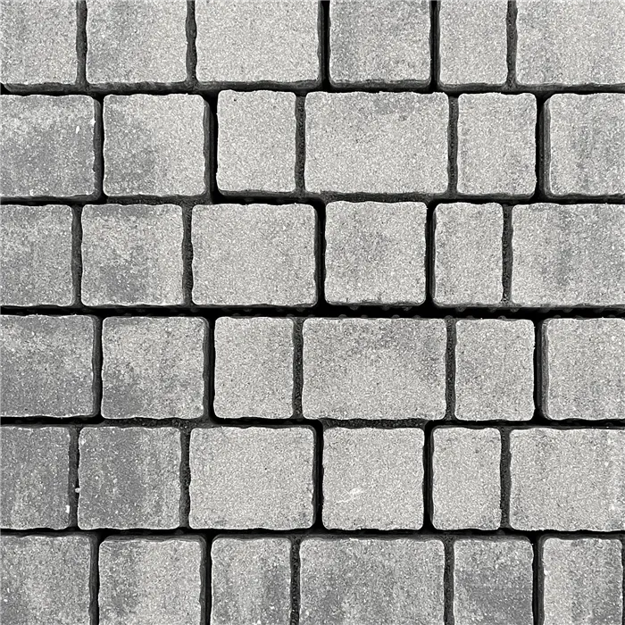 SEMMELROCK ARTE Square kombi / segmentová dlažba, výška 8 cm, PaveLock System - šedočerná stínovaná