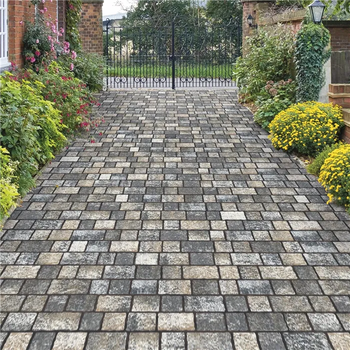 SEMMELROCK ARTE Square kombi / segmentová dlažba, výška 8 cm, PaveLock System - lávově šedá melírovaná