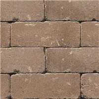 SEMMELROCK CASTELLO / plotový systém - stříška 33x25x8 cm, otloukaný povrch, rustikální vzhled, nepravidelné hrany - hnědá