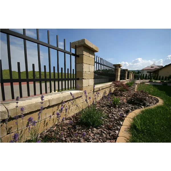 SEMMELROCK CASTELLO / plotový systém - stříška 33x25x8 cm, otloukaný povrch, rustikální vzhled, nepravidelné hrany - hnědá