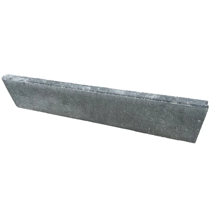 SEMMELROCK METRA 5 / chodníkový obrubník 100x5x20 cm, horní plocha rovná - bíločerná melírovaná