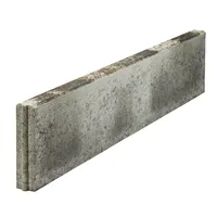 SEMMELROCK METRA 5 / chodníkový obrubník 100x5x20 cm, horní plocha rovná - bílohnědočerná melírovaná