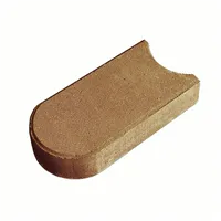 SEMMELROCK TRÁVNÍKOVÝ OBRUBNÍK / 22x12x4 cm, se zkosenou hranou, hladký povrch, oblé zakončení - karamelová