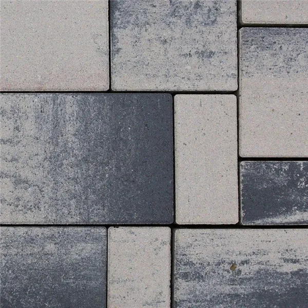 SEMMELROCK CITYTOP Elegant Kombi protect / dlažba se zkosenou hranou, výška 6 cm, PaveLock System - bíločerná