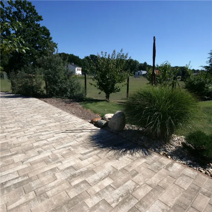 SEMMELROCK ASTI Kombi protect / dlažba s hladkým povrchem bez zkosené hrany, výška 7 cm, PaveLock System - bílohnědá