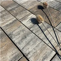 SEMMELROCK ASTI Kombi protect / dlažba s hladkým povrchem bez zkosené hrany, výška 7 cm, PaveLock System - bílohnědočerná