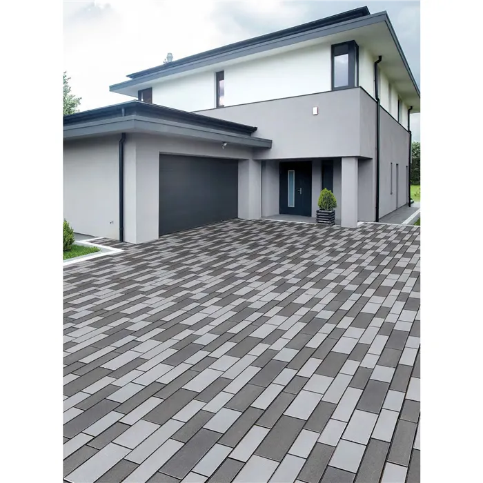 SEMMELROCK ASTI Natura Kombi protect / dlažba s hladkým povrchem bez zkosené hrany, výška 7 cm, PaveLock System - třpytivě ocelově šedá