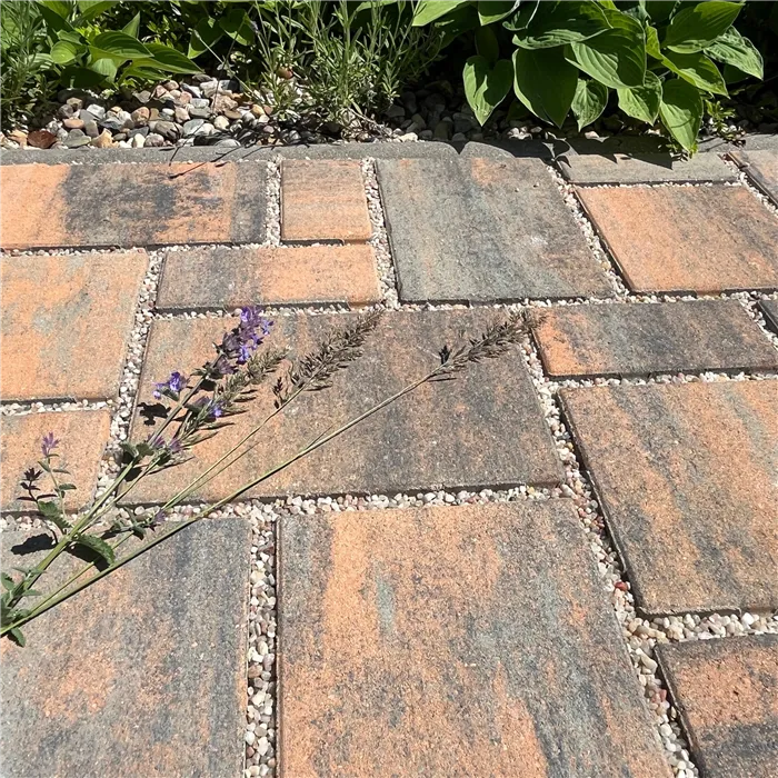 SEMMELROCK CITYTOP Eko Kombi / dlažba se zkosenou hranou, výška 6 cm - grafitovorezavá