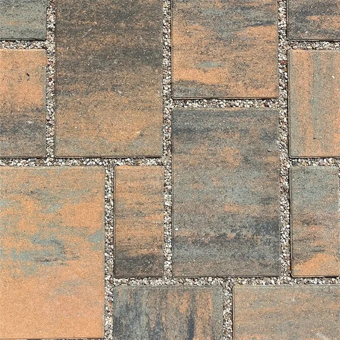 SEMMELROCK CITYTOP Eko Kombi protect / dlažba se zkosenou hranou, výška 6 cm - grafitovorezavá