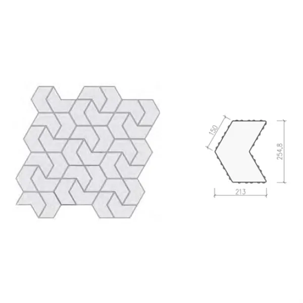 SEMMELROCK ARTE Smart / dlažba se zkosenou hranou, výška 6 cm, PaveLock System - třpytivě světle šedá