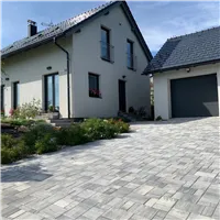 SEMMELROCK CITYTOP Elegant Kombi protect / dlažba se zkosenou hranou, výška 8 cm, PaveLock System - bíločerná