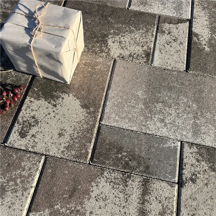 SEMMELROCK CITYTOP Elegant Kombi protect / dlažba se zkosenou hranou, výška 8 cm, PaveLock System - lávově šedohnědá melírovaná