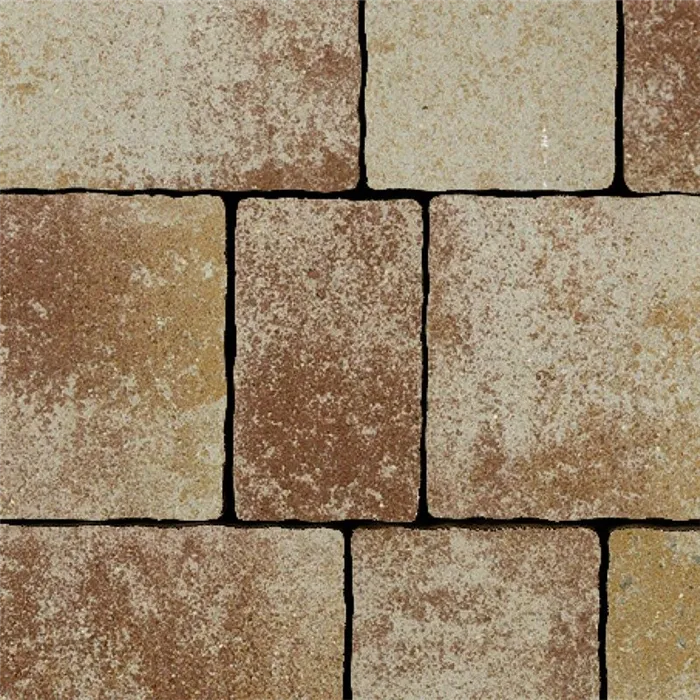 SEMMELROCK APPIA ANTICA / dlažba neotloukaná 19,2x11,3x8 cm, nášlapná vrstva v jemném stínování - lávově červená melír.