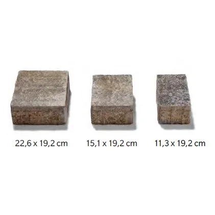 SEMMELROCK APPIA ANTICA / dlažba neotloukaná 19,2x11,3x8 cm, nášlapná vrstva v jemném stínování - lávově červená melír.