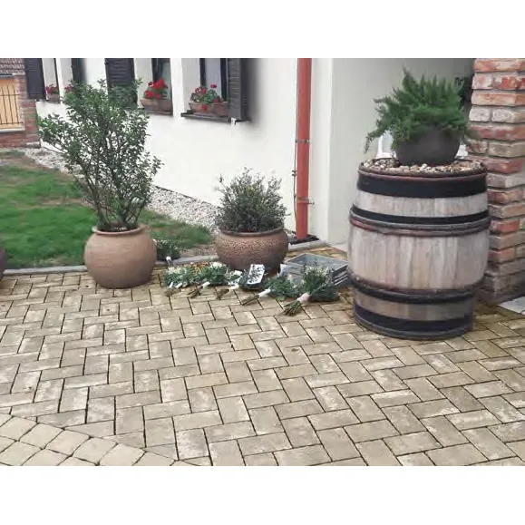 SEMMELROCK APPIA ANTICA / dlažba neotloukaná 19,2x11,3x8 cm, nášlapná vrstva v jemném stínování - lávově šedá melír.