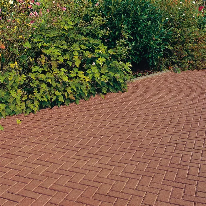 SEMMELROCK CITYTOP Obdélník / dlažba se zkosenou hranou 20x10x6 cm - červená