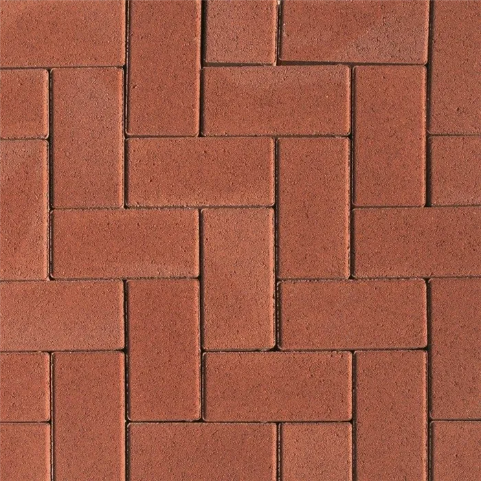 SEMMELROCK CITYTOP Obdélník / dlažba se zkosenou hranou 20x10x8 cm - červená