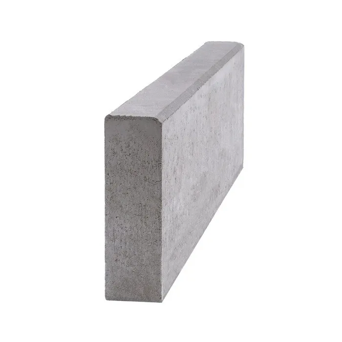 SEMMELROCK METRA 10 / chodníkový obrubník 100x10x25 cm, horní plocha rovná - šedá