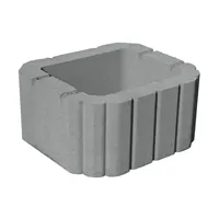 SEMMELROCK MINIFLOR / svahová tvarovka 29,5x26x14 cm, oblé hrany, hladký povrch - šedá