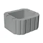 SEMMELROCK MINIFLOR / svahová tvarovka 29,5x26x14 cm, oblé hrany, hladký povrch - šedá