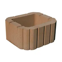 SEMMELROCK MINIFLOR / svahová tvarovka 29,5x26x14 cm, oblé hrany, hladký povrch - hnědá