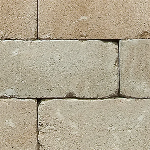 SEMMELROCK CASTELLO / plotový systém - základní kámen 40x20x14 cm, otloukaný povrch, rustikální vzhled, nepravidelné hrany - písková