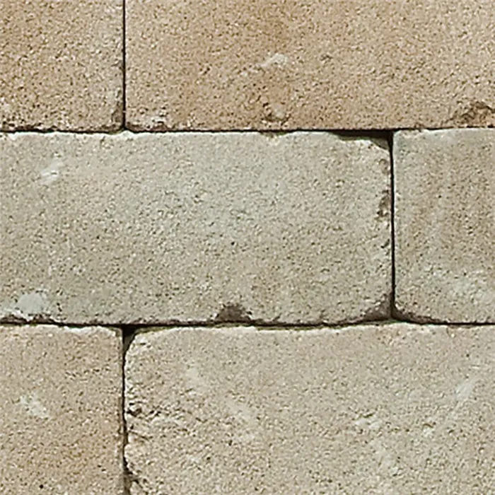 SEMMELROCK CASTELLO / plotový systém - základní kámen 40x20x14 cm, otloukaný povrch, rustikální vzhled, nepravidelné hrany - písková