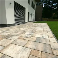 SEMMELROCK SUPREMA Kombi / dlažba, výška 6 cm, nepravidelný povrch, mírně zvlněné hrany - bílohnědočerná