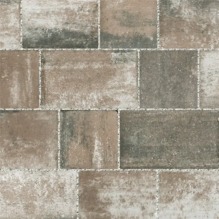 SEMMELROCK COUNTRY Kombi / dlažba s jednoduchým moderním designem, výška 5 cm, rovné hrany - bílohnědočerná