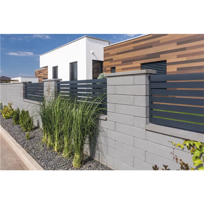 SEMMELROCK RIVAGO / plotový systém - poloviční kámen 20x20x16 cm, zdicí systém s hladkou pohledovou stranou - šedá