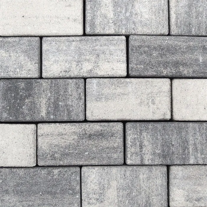 SEMMELROCK NARDO / dlažba se zkosenou hranou 20x10x4 cm - bíločerná