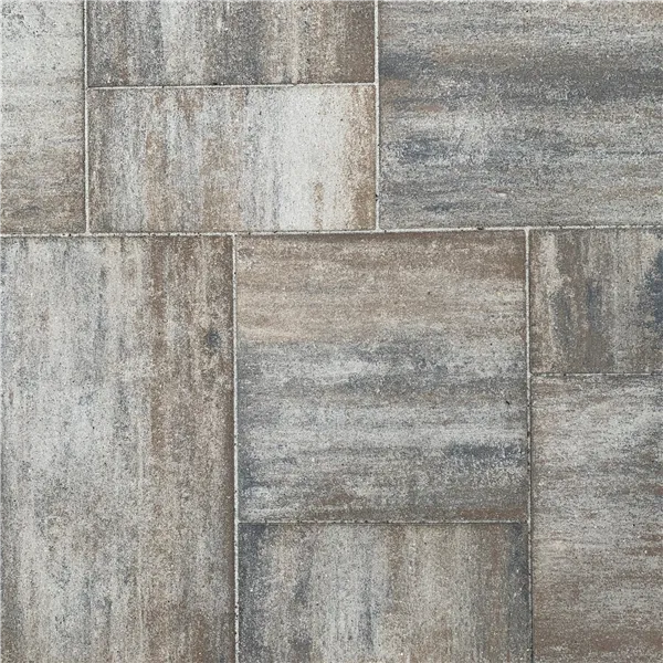 SEMMELROCK CITYTOP Grande kombi / dlažba s mikro zkosenou hranou, výška 6 cm - bílohnědočerná