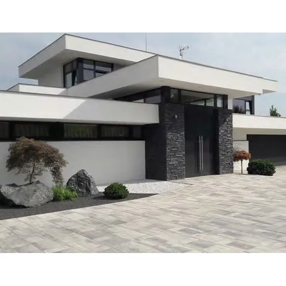 SEMMELROCK CITYTOP Grande kombi / dlažba s mikro zkosenou hranou, výška 6 cm - bíločerná