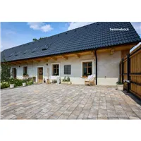 SEMMELROCK APPIA ANTICA / dlažba otloukaná 19,2x15,1x8 cm, nášlapná vrstva v jemném stínování - lávově šedá melír.