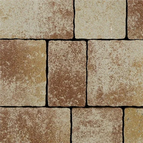 SEMMELROCK APPIA ANTICA / dlažba neotloukaná 19,2x15,1x8 cm, nášlapná vrstva v jemném stínování - lávově červená melír.