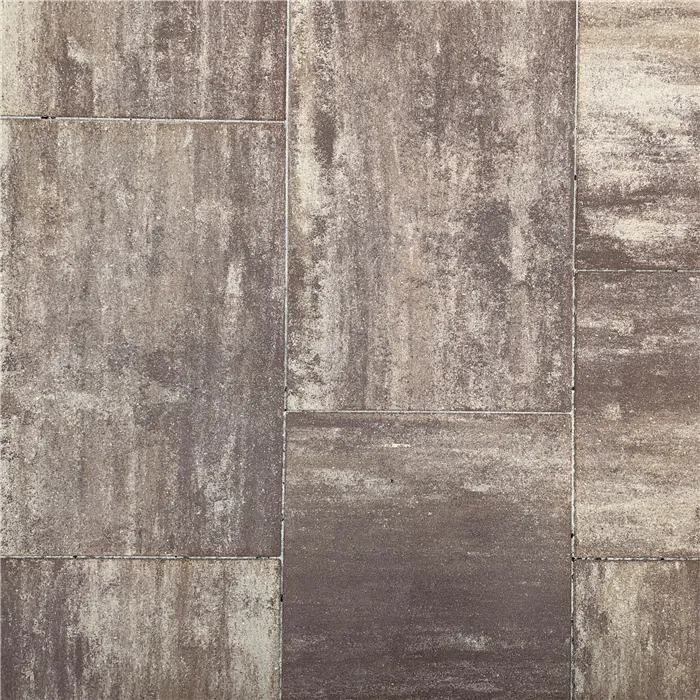 SEMMELROCK CITYTOP Grande kombi protect / dlažba s mikro zkosenou hranou, výška 6 cm - hnědý mix