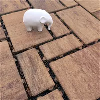 SEMMELROCK CITYTOP Eko Kombi protect / dlažba se zkosenou hranou, výška 6 cm - triomix podzim